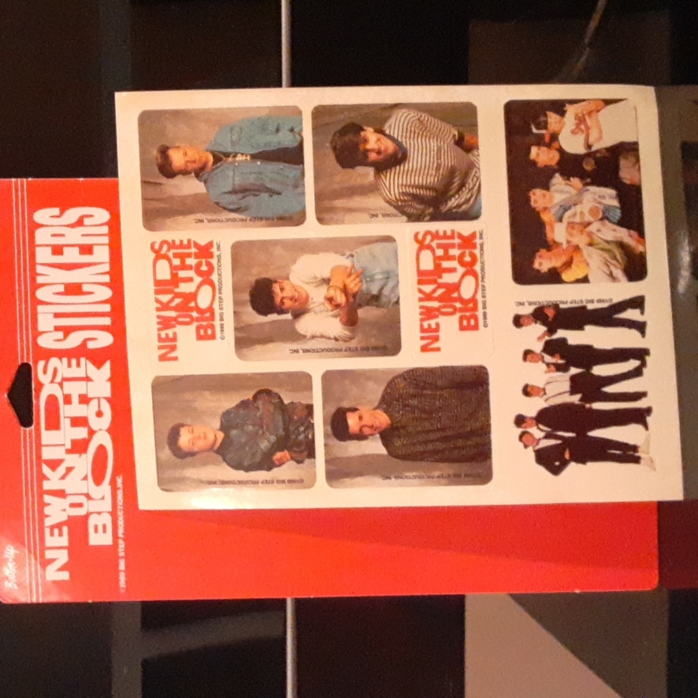 1989 vintage New Kids on The Block stickers